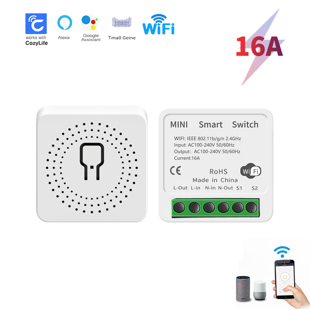 App Home Improvement - Interruptor Inteligente WiFi Mini SIXWGH com
