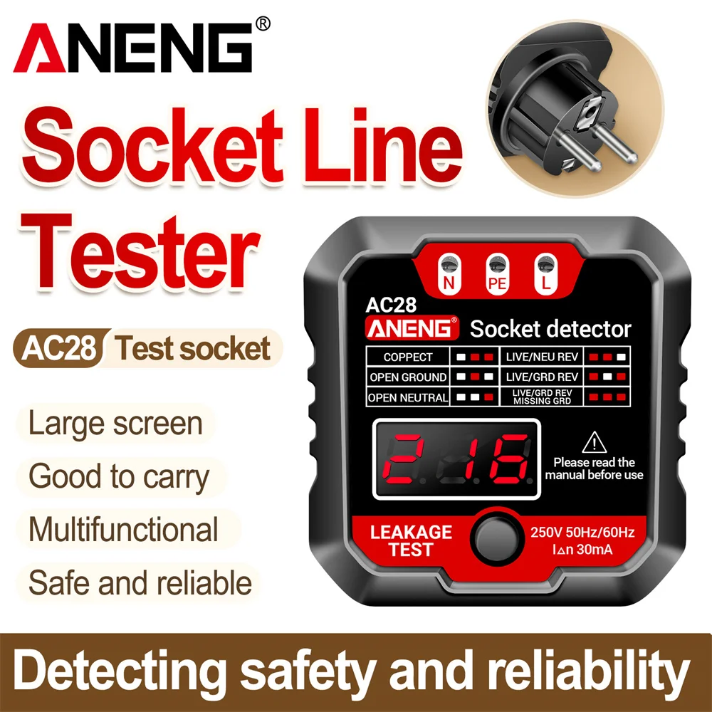 Circuit Breaker Finder - Detector de Polaridade de Tomada Testador