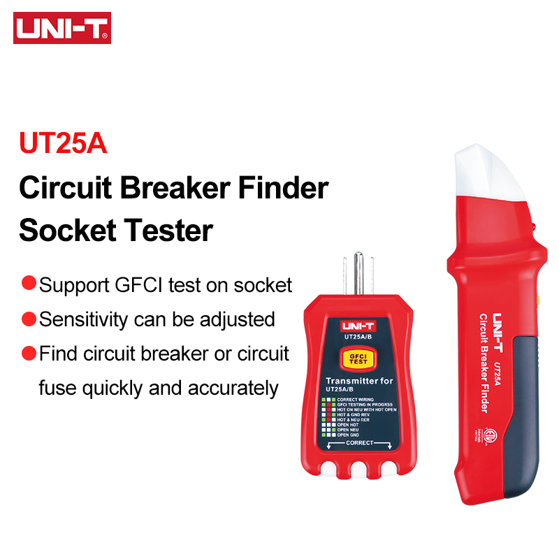 Circuit Breaker Finder - Localizador de Disjuntores AC UNI-T UT25A